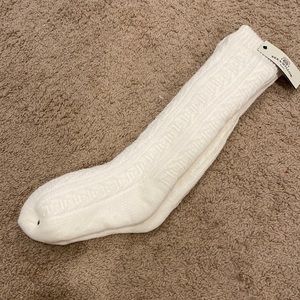 NWT - One Size Off White Slippers